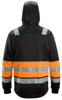 bluza bhp odblaskowa z kapturem na suwak 8038 Snickers Workwear czarno-pomarańczowa bluza bhp odblaskowa z kapturem na suwak 8038 Snickers Workwear czarno-pomarańczowa