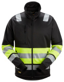 kurtka robocza odblaskowa na suwak 8034 Snickers Workwear czarno-żółta