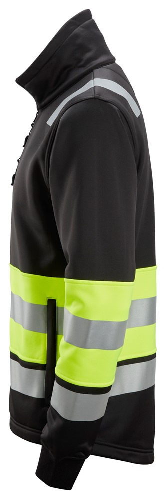 kurtka ostrzegawcza na suwak Snickers Workwear 8034 czarno-żółta kurtka ostrzegawcza na suwak Snickers Workwear 8034 czarno-żółta