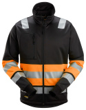 kurtka robocza odblaskowa na suwak 8034 Snickers Workwear czarno-pomarańczowa