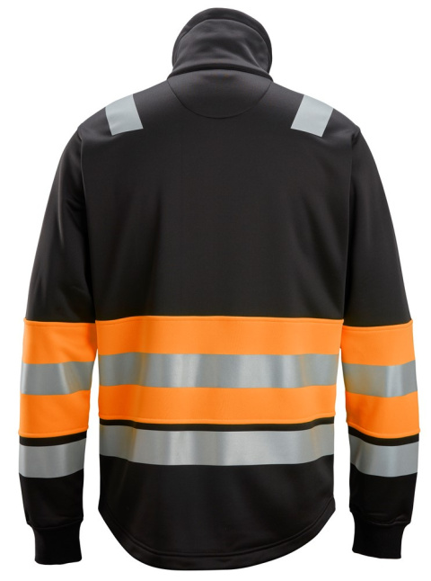 kurtka bhp odblaskowa na suwak 8034 Snickers Workwear czarno-pomarańczowa kurtka bhp odblaskowa na suwak 8034 Snickers Workwear czarno-pomarańczowa