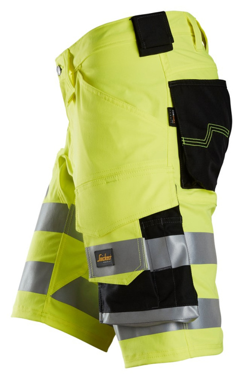 szorty bhp ostrzegawcze 6136 Stretch Snickers Workwear żółto-czarne szorty bhp ostrzegawcze 6136 Stretch Snickers Workwear żółto-czarne