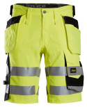 spodnie robocze krótkie odblaskowe Stretch z workami kieszeniowymi 6135 Snickers Workwear żółto-czarne spodnie robocze krótkie odblaskowe Stretch z workami kieszeniowymi 6135 Snickers Workwear żółto-czarne