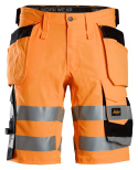 spodnie robocze krótkie odblaskowe Stretch z workami kieszeniowymi 6135 Snickers Workwear pomarańczowo-czarne spodnie robocze krótkie odblaskowe Stretch z workami kieszeniowymi 6135 Snickers Workwear pomarańczowo-czarne