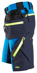 szorty bhp softshell stretch z workami kieszeniowymi FlexiWork+ 6140 Snickers Workwear niebieskie szorty bhp softshell stretch z workami kieszeniowymi FlexiWork+ 6140 Snickers Workwear niebieskie