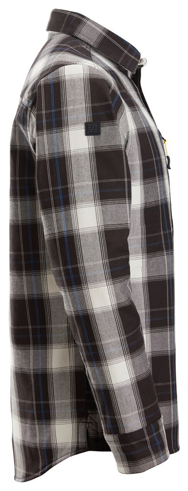 koszula zimowa w kratkę 8522 AllroudnWork Snickers Workwear czarna