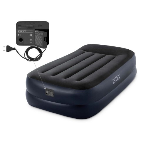 Materac dmuchany z wbudowaną pompką 99 x 191 x 42 cm INTEX 64122
