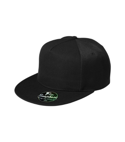 czapka z daszkiem Unisex Rap 5P 301 Malfini czarna czapka z daszkiem Unisex Rap 5P 301 Malfini czarna