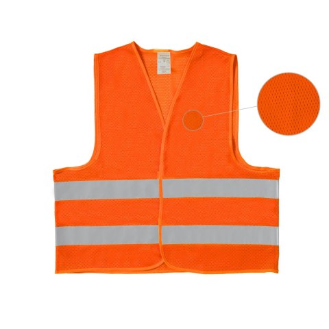 KAMIZELKA ODBLASKOWA SIATKOWA PROKAM MESH POMARAŃCZOWA ROZM. XXXL