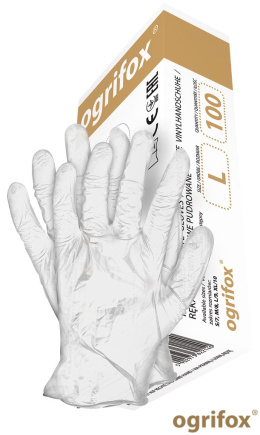 RĘKAWICE OCHRONNE OX.12.358 VIN OX-VIN JEDNORAZOWE WINYLOWE