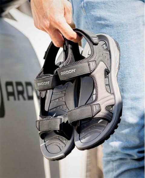 męskie sandały trekkingowe Brook Black G3400 Ardon