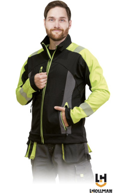 Leber&Hollman LH-SHELLVIS kurtka robocza softshell odblaskowa