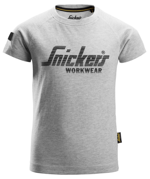 t-shirt dziecięcy logo 7514 Snickers Workwear szary t-shirt dziecięcy logo 7514 Snickers Workwear szary