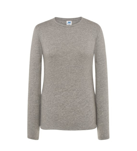 t-shirt roboczy damski z długim rękawem TSRL CMF LS JHK szary