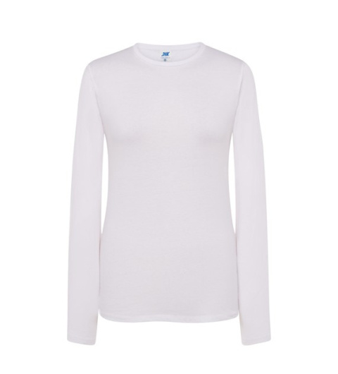 t-shirt roboczy damski z długim rękawem TSRL CMF LS JHK biały