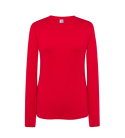 t-shirt roboczy damski z długim rękawem TSRL CMF LS JHK czerwony