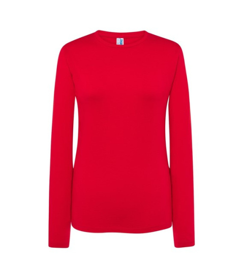 t-shirt roboczy damski z długim rękawem TSRL CMF LS JHK czerwony