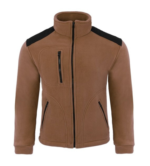 polar roboczy męski FLRA 340 JHK brązowo-czarny polar roboczy męski FLRA 340 JHK brązowo-czarny