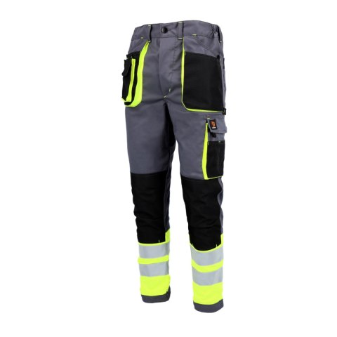 SPODNIE DO PASA PROMAN STRETCH 250 SZARY HV ROZM. 56