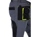 SPODNIE DO PASA PROMAN STRETCH 250 SZARY ŻÓŁTY ROZM. 56