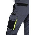 SPODNIE DO PASA PROMAN STRETCH 250 SZARY ŻÓŁTY ROZM. 56