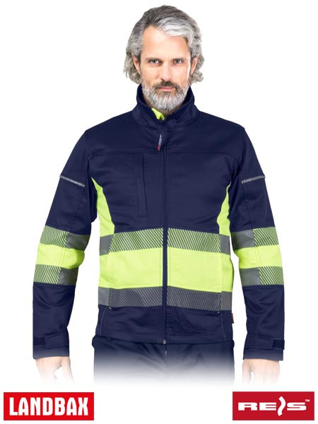 bluza robocza męska elastyczna Bax Reis granatowo-żółta bluza robocza męska elastyczna Bax Reis granatowo-żółta