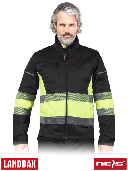 bluza robocza męska elastyczna Bax Reis czarno-żółta bluza robocza męska elastyczna Bax Reis czarno-żółta