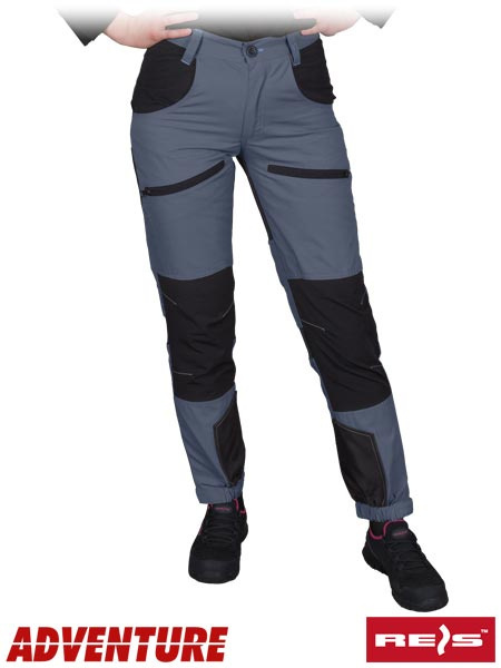 spodnie robocze do pasa damskie HOBBER-L Reis ciemnoszaro-czarne spodnie robocze do pasa damskie HOBBER-L Reis ciemnoszaro-czarne