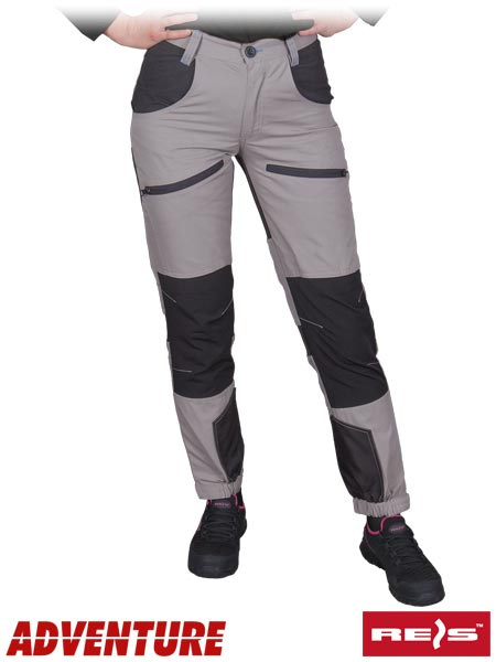 spodnie robocze do pasa damskie HOBBER-L Reis jasnoszaro-czarne spodnie robocze do pasa damskie HOBBER-L Reis jasnoszaro-czarne