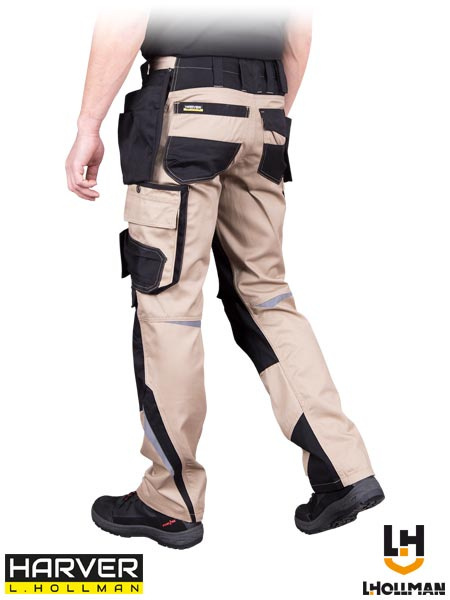 spodnie robocze do pasa Harver L.Hollman beżowo-czarne spodnie robocze do pasa Harver L.Hollman beżowo-czarne
