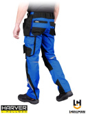 spodnie robocze do pasa Harver L.Hollman niebiesko-czarne