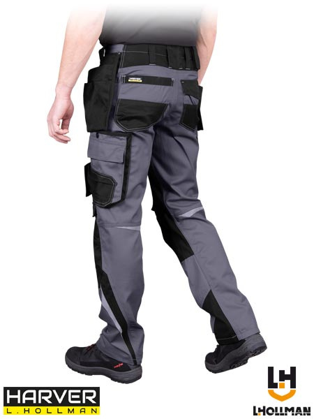 spodnie robocze do pasa Harver L.Hollman szaro-czarne spodnie robocze do pasa Harver L.Hollman szaro-czarne