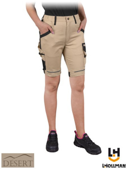 spodnie robocze do pasa krótkie damskie Sand L.Hollman