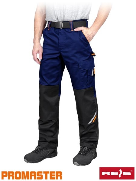 spodnie robocze do pasa Prox Reis niebiesko-czarne spodnie robocze do pasa Prox Reis niebiesko-czarne