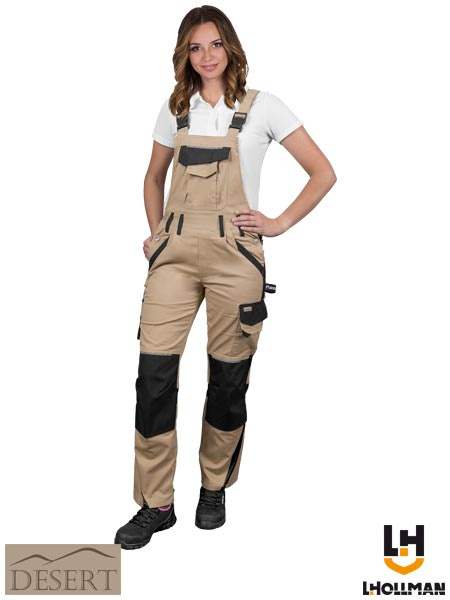 spodnie robocze ogrodniczki damskie Sand L.Hollman spodnie robocze ogrodniczki damskie Sand L.Hollman
