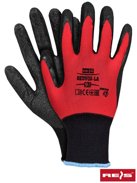 rękawice robocze powlekane lateksem REDVOX-LA Reis rękawice robocze powlekane lateksem REDVOX-LA Reis