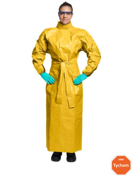 fartuch roboczy typu chirurgicznego wykonany z materiału Tychem® C