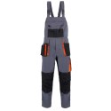 Ogrodniczki robocze z kieszeniami Procera Proman Stretch 250 szaro-pomarańczowe Ogrodniczki robocze z kieszeniami Procera Proman Stretch 250 szaro-pomarańczowe