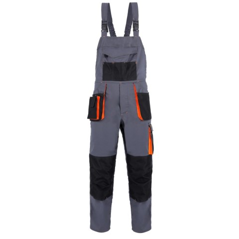 Ogrodniczki robocze z kieszeniami Procera Proman Stretch 250 szaro-pomarańczowe Ogrodniczki robocze z kieszeniami Procera Proman Stretch 250 szaro-pomarańczowe