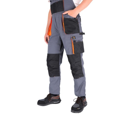 SPODNIE ROBOCZE OGRODNICZKI PROMAN STRETCH 250 PROCERA SZARO-POMARAŃCZOWE SPODNIE ROBOCZE OGRODNICZKI PROMAN STRETCH 250 PROCERA SZARO-POMARAŃCZOWE