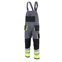 SPODNIE OGRODNICZKI PROMAN STRETCH 250 SZARY HV ROZM. 56