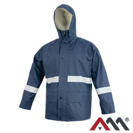 kurtka robocza przeciwdeszczowa KPR-PU Bornholm-Ref Art.Mas granatowa