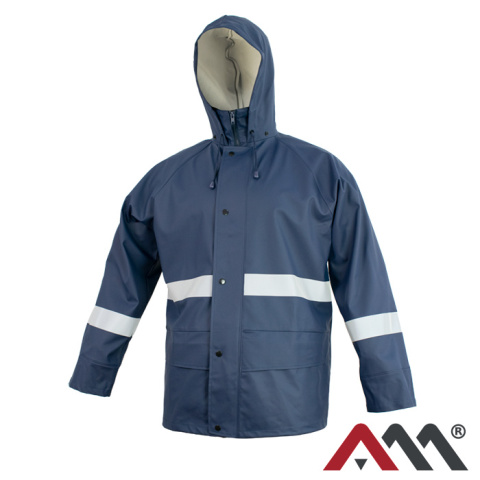 kurtka robocza przeciwdeszczowa KPR-PU Bornholm-Ref Art.Mas granatowa