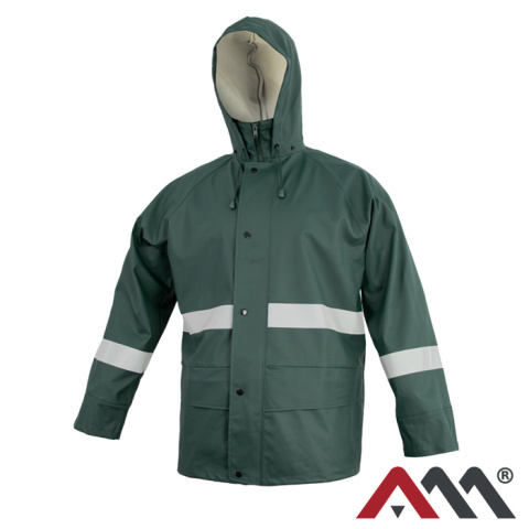 kurtka robocza przeciwdeszczowa KPR-PU Bornholm-Ref Art.Mas zielona