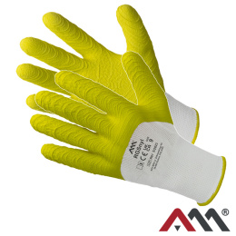 rękawice robocze powlekane lateksem RGSnyl kat.1 Art.Mas