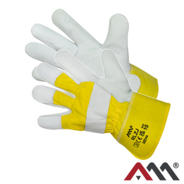 rękawice robocze wzmacniane skórą kozią RLZJ Art.Mas