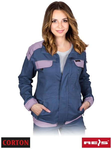 bluza robocza damska tkana Corton Reis granatowo-ciemnowrzosowa bluza robocza damska tkana Corton Reis granatowo-ciemnowrzosowa