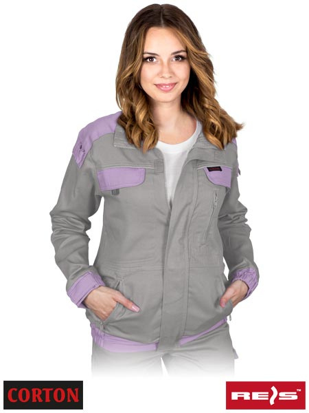 bluza robocza damska tkana Corton Reis szaro-wrzosowa bluza robocza damska tkana Corton Reis szaro-wrzosowa