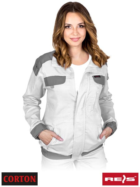 bluza robocza damska tkana Corton Reis biało-szara bluza robocza damska tkana Corton Reis biało-szara
