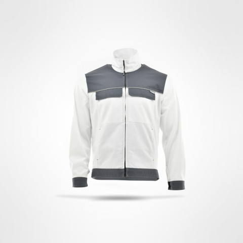 bluza robocza Skiper Sara Workwear biało-szara bluza robocza Skiper Sara Workwear biało-szara